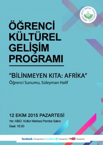 Kültürel Gelişim Programı Afiş