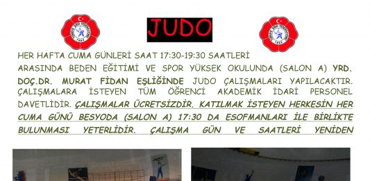 Judo Kursu Duyurusu