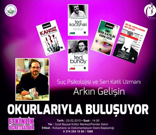 Yazar Arkın GELİŞİN Söyleşi& İmza günü