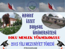 Bolu Meslek Yüksekokulu Mezuniyet Töreni