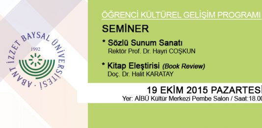 Öğrenci Kültürel Gelişim Programında Bu Hafta