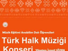 Müzik Eğitimi Anabilim Dalı Öğrencileri Türk Halk Müziği Konseri