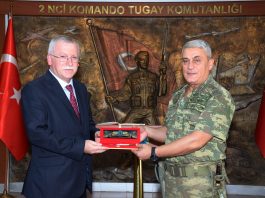 Prof. Dr. Mustafa Alişarlı, Garnizon Komutanlığını Ziyaret Etti