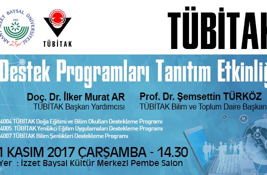 TÜBİTAK Destek Programları Tanıtımı