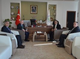 Prof. Dr. Sami Güçlü ve Bolu Belediye Başkanı Alaaddin Yılmaz, Rektör Alişarlı’yı Ziyaret Ettiler