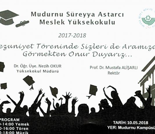 Mudurnu Süreyya Astarcı Meslek Yüksekokulu Mezuniyet Töreni