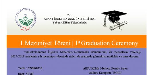 Yabancı Diller Yüksekokulu Mezuniyet Töreni