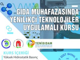 YENİGIDAM Gıda Muhafazasında Yenilikçi Teknolojiler Uygulamalı Kursu