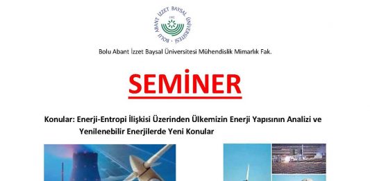 Yenilenebilir Enerjide Yeni Konular Semineri