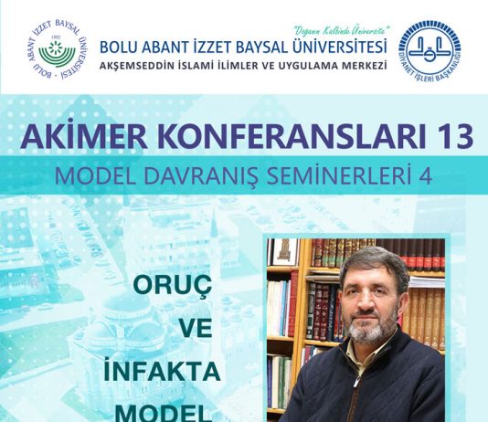 Oruç ve İnfakta Model Davranışlar / Konferans