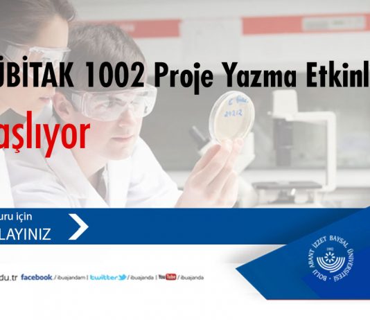 “TÜBİTAK 1002 PROJE YAZMA ETKİNLİĞİ” Başlıyor…