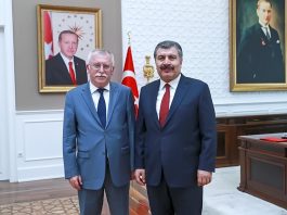Alişarlı, Sağlık Bakanı Fahrettin Koca’yı ziyaret etti.