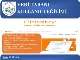 UpToDate Anywhere ve Clinical Key Veri tabanları Kullanıcı Eğitimi