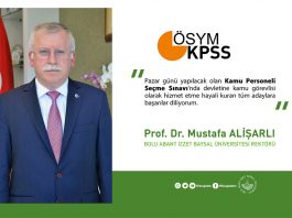 Alişarlı’dan Adaylara Başarı Mesajı