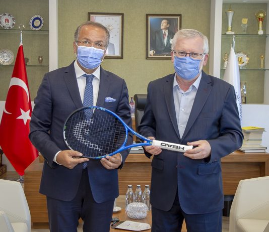 Türkiye Tenis Federasyonu Başkanı Durmuş’tan Rektör Alişarlı’ya Ziyaret