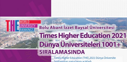 BAİBÜ, ‘THE 2021’ Dünyanın En İyi Üniversiteleri Arasında