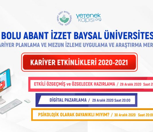 Sertifikalı ‘Kariyer Etkinlikleri 2020-2021’ Devam Ediyor