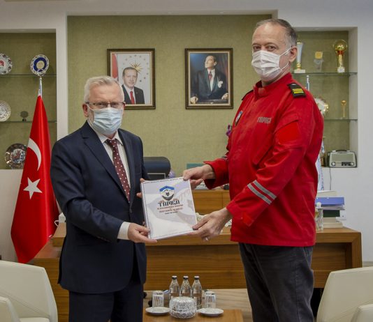 TAMGA Derneği Bolu İl Amiri Levent Şimşek Rektör Alişarlı’yı Ziyaret Etti