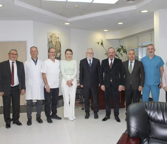 Rektör Alişarlı’dan, Özel Çağsu ve Özel Fatma Hatun Hastanelerinin Başkanı Demir’e İade-i Ziyaret