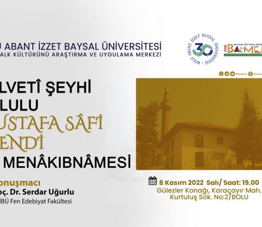 Halveti Şeyhi Bolulu Mustafa Safi Efendi ve Menakıbnamesi / Söyleşi