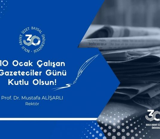 10 Ocak Çalışan Gazeteciler Günü Kutlu Olsun!