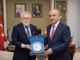 Giresun Üniversitesi Rektörü Can’dan Rektör Alişarlı’ya Ziyaret