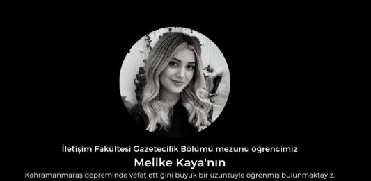 Taziye Mesajı (Acı Kaybımız: Öğrencimiz Melike Kaya’nın Vefatı)