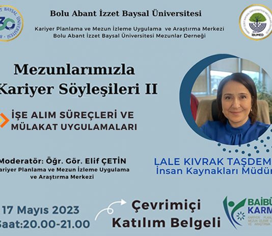 Mezunlarımızla Kariyer Söyleşileri II / Katılım Belgeli