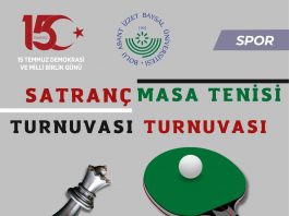 Personel Masa Tenisi ve Satranç Turnuvası düzenlenecektir