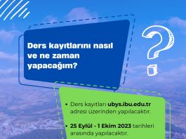 Ders kayıtları başladı!