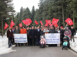 Gerede MYO’dan şehitlere vefa yürüyüşü