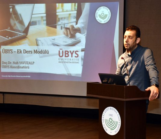 ÜBYS ek ders modülü eğitimi verildi