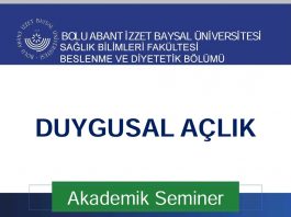 “Duygusal Açlık” konulu akademik seminer