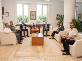 Merkez Mahalle Muhtarları Derneği yönetiminden Rektör Alişarlı’ya ziyaret