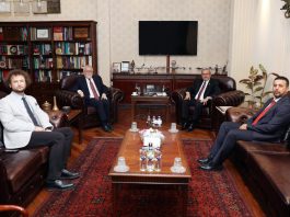 Üniversitemiz Rektörü Prof. Dr. Mustafa Alişarlı ve beraberindeki heyetten Ankara Üniversitesi’ne ziyaret