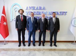 Üniversitemiz Rektörü Prof. Dr. Mustafa Alişarlı ve beraberindeki heyetten Ankara Yıldırım Beyazıt Üniversitesi’ne ziyaret
