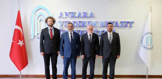Üniversitemiz Rektörü Prof. Dr. Mustafa Alişarlı ve beraberindeki heyetten Ankara Yıldırım Beyazıt Üniversitesi’ne ziyaret