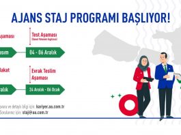 Anadolu Ajansı Staj Programları Hk. duyuru