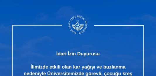 İdari izin duyurusu