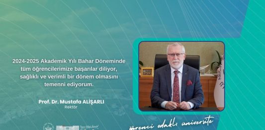 2024-2025 Akademik Yılı bahar dönemi tebrik mesaji