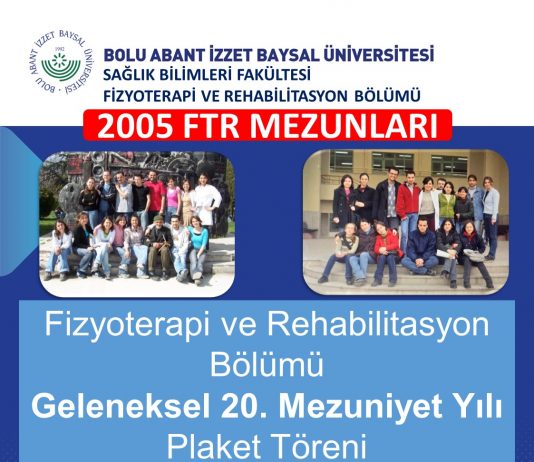 FTR Geleneksel 20. Mezuniyet Yılı Plaket Töreni