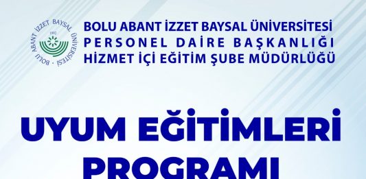 BAİBÜ PDB Hizmet İçi Eğitim Uyum Eğitimi Programları