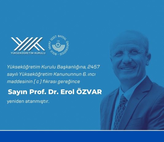 Rektör Alişarlı’dan YÖK Başkanlığına Yeniden Atanan Özvar’a Tebrik Mesajı