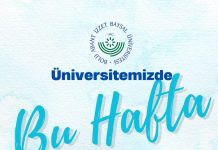 BAİBÜ Kültür ve Kongre Merkezi’nde Bu Hafta