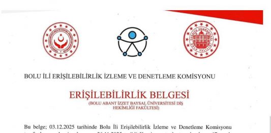 Diş Hekimliği Fakültesi Erişilebilirlik Belgesini Aldı