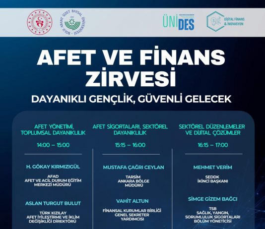 Afet ve Finans Zirvesi: Dayanıklı Gençlik, Güvenli Gelecek