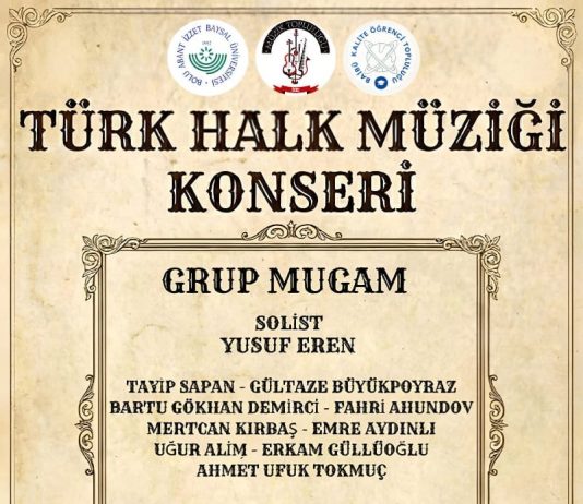 Türk Halk Müziği Konseri Duyurusu
