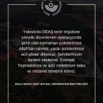 Milletimizin ve Türk Polis Teşkilatımızın Başı Sağ Olsun