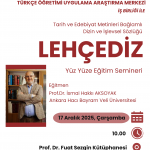 LEHÇEDİZ Yüz Yüze Eğitim Semineri
