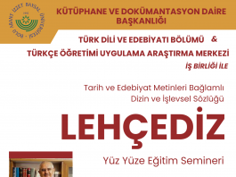 LEHÇEDİZ Yüz Yüze Eğitim Semineri